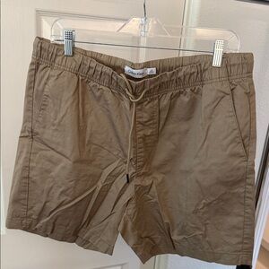 Calvin Klein Men's Khaki Flat Front Shorts